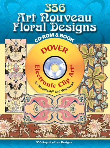 книга 356 Art Nouveau Floral Designs, автор: Julius Hoffmann